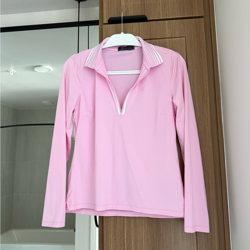 G/FORE SILKY TECH NYLON QUARTER ZIP POLO
